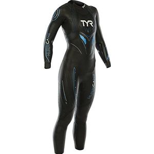 TYR Dames Womens Hurricane C5 Wetsuit Combinaison Triathlon, Noir Bleu, S/M