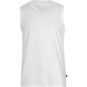 Trigema Heren shirt met bandjes van single-jersey, wit, 5XL