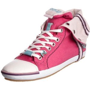 REPLAY Brooke Mid Lace Up Trainer voor dames, Fuxia, 41 EU