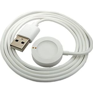 System-S USB 2.0 kabel 100 cm oplaadkabel compatibel met Michael Kors smartwatch in wit
