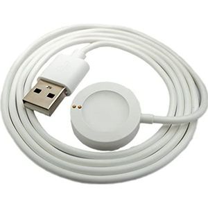 System-S USB 2.0 kabel 100 cm oplaadkabel compatibel met Michael Kors Smartwatch in wit