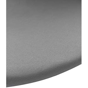 Meyco Baby hoeslaken boxmatras - Uni Grey - rond 90/95cm - enkele verpakking