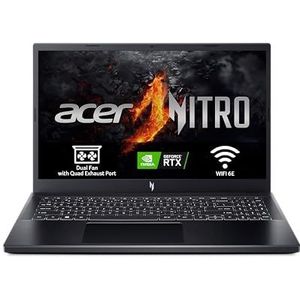Acer Nitro ANV15-51-51M7 Gaming-laptop, 39,6 cm (15,6 inch), Full HD, IPS, 144 Hz (Intel Core i5-13420H, 16 GB RAM, 512 GB SSD, NVIDIA GeForce RTX 4050, zonder besturingssysteem), zwart, Spaans