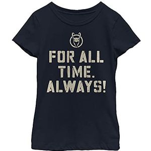 Marvel Loki (TV Show) for All Time Always Girl's Solid Crew Tee, Navy Blue, X-Small, Donkerblauw, XS