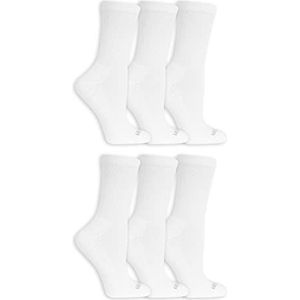 Fruit of the Loom Dames Frw10013cxc0001 Everyday Soft Cushioned Crew Socks, wit, Womens Shoe Size: 4-10