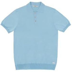 GIANNI LUPO Heren poloshirt van gebreid, GL511S-S24, Hemel, XS