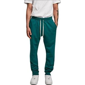 Urban Classics Heren joggingbroek Side-Zip Sweatpants, broek voor mannen, sportbroek verkrijgbaar in 2 kleuren, maten XS - 5XL, groen, S