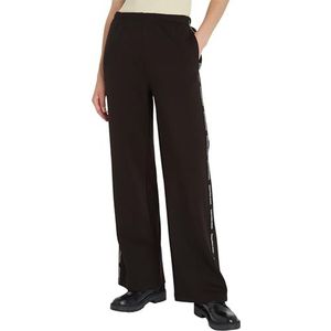 Calvin Klein Jeans Elastische joggingbroek met logo voor dames, zwart., XL