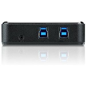 Aten US234 Hub & Hub USB 3.0 (3.1 Gen 1) Type-B 5000 Mbit/s, zwart, hubs & hubs (USB 3.0 (3.1 Gen 1) Type-B, USB 3.0 (3.1 Gen 1) Type-A, 5000 Mbit/s, zwart, kunststof, 1. 2 m)