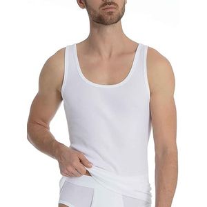 Calida Heren katoen 1:1 onderhemd atletisch shirt in fijne ribkwaliteit