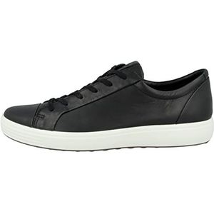 Ecco Heren Soft 7 sneakers, zwart, 45 EU, zwart, 45 EU