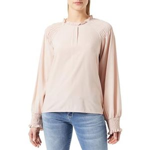 usha Dames blouseshirt 10126491, roze-beige, S, roze/beige, S