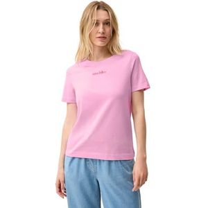 Cecil - T-shirt - Cherry Blossom Pink - Met Tekst - Korte Mouwen