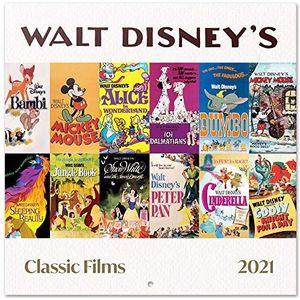 Grupo Erik Officiële Disney Classic Films 2021 Wandkalender 11,8 x 11,8 inch (16 maanden) Family Planner Kalender 2021 CP21018