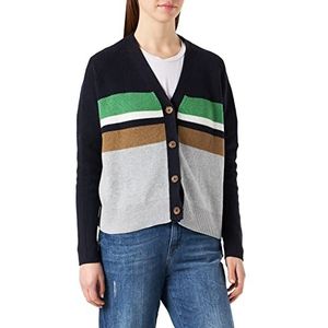 s.Oliver Dames 120.10.202.17.150.2109711 jas met lange mouwen, Navy Knit, S