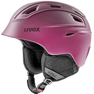 uvex fierce - skihelm voor dames en heren - individueel passysteem - geoptimaliseerde ventilatie - berry matt - 55-59 cm