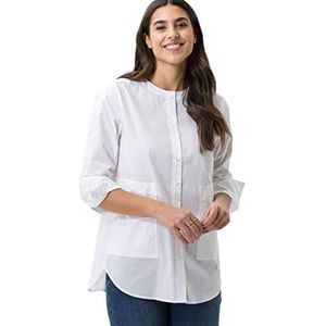 BRAX Dames Style Vic Blouse, Wit, Normaal