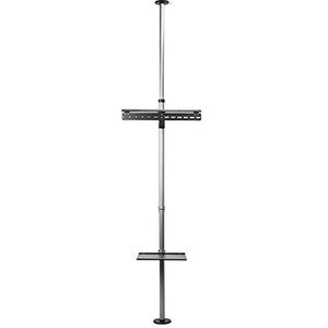 Draai- en Kantelbare TV-Standaard - 37-70"" - Maximaal schermgewicht: 30 kg - Kantelbaar - Draaibaar - Aanpasbare vooraf ingestelde hoogtes - Aluminium/Staal - Zilver/Zwart