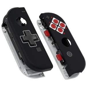 eXtremeRate Soft Touch Klassiekers NES Stijl Joycon Handheld Controller-Behuizing (D-Pad-Versie) met Volledige set Knoppen, Doe Het Zelf Vervangende Hoes voor Switch & Switch OLED Joy-Con - Console Shell NIET Inbegrepen