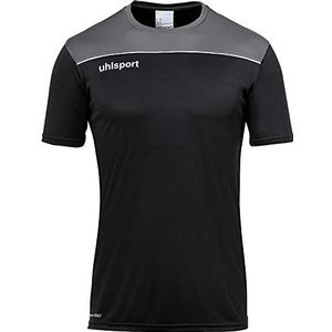 Uhlsport Offense 23 Poly voetbalshirt voor heren, zwart/antraciet/wit, L