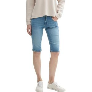 TOM TAILOR Dames bermuda jeans shorts, 10280 - Light Stone Wash Denim, 27