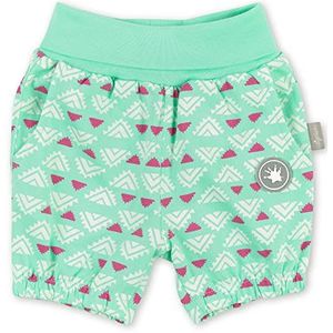 Sigikid Bermuda voor babymeisjes, casual shorts, turquoise/patroon/Wildlife, 98 cm