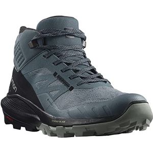 Salomon Outpulse Mid Gore-tex wandellaarzen voor dames, trailloopschoen, Stormachtig weer zwart smeedijzer, 41 1/3 EU