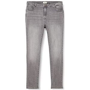 ONLY Dames Onlpower Prince Pushup Life Mid Sk Box Jeans, Grey denim, 3XL