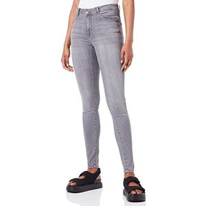 ONLY Dames Onlpower Prince Pushup Life Mid Sk Box Jeans, Grey denim, 3XL