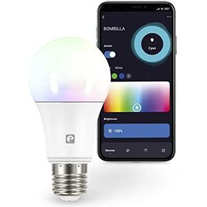 Garza Smarthome Ledlamp, CCT + RGB, 12 W, standaard, E27, intelligent, programmeerbaar, intensiteitsverandering + tonaliteit + kleur, spraakbesturing en app, Alexa, iOS, Google, Android