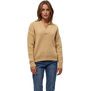 Peppercorn Dames Penelope V-hals Pullover Sweater, Warm Zand Melange, S