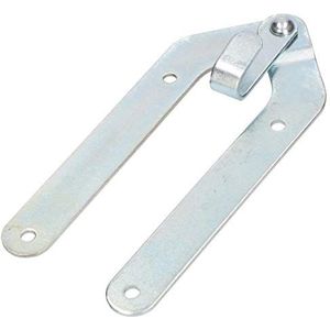 KOTARBAU® Ladderband met haak ladderscharnier verzinkt scharnier Staande ladderband Zilver Ladder Band Opening 180 graden Klapladderband Topkwaliteit