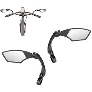 M-Wave Unisex - Fietsspiegelset voor volwassenen SPY Space, zwart