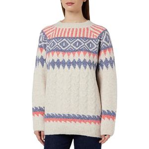 blonda Gebreide damestrui 15425016-BL01, beige rood blauw, XL/XXL, beige, rood, blauw, XL/XXL