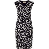 Cartoon - Jurk - Wit - Knielengte - Lange Mouw - V-hals