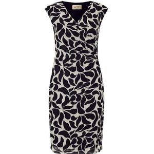 Cartoon - Jurk - Wit - Knielengte - Lange Mouw - V-hals