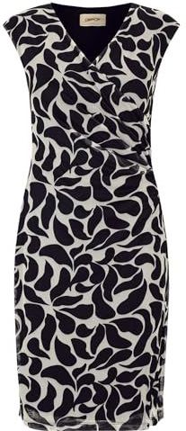 Cartoon - Jurk - Wit - Knielengte - Lange Mouw - V-hals