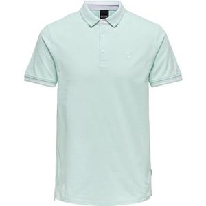 ONLY & SONS ONSFLETCHER Poloshirt voor heren, regular fit, XS, S, M, L, XL, XXL, Yucca, S