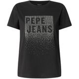Pepe Jeans - Bernadette - T-shirt - Zwart - Korte Mouwen