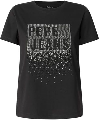 Pepe Jeans - Bernadette - T-shirt - Zwart - Korte Mouwen