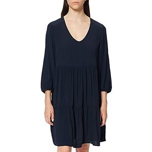 TOM TAILOR Denim Dames babydoll mini-jurk met ballonmouwen 1027335, 10668 - Sky Captain Blue, M