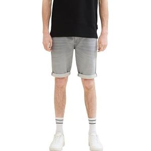 TOM TAILOR Bermuda voor heren, 10218 - Used Light Stone Grey Denim, 30