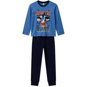 United Colors of Benetton Pyjamaset voor kinderen en jongens, Blauw, XXL