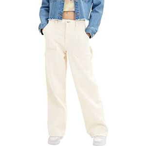 TOM TAILOR Denim Dames Straight Jeans 1037041, 13808 - Creme, S