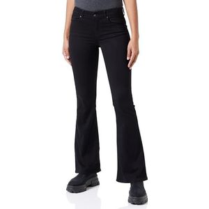ONLY Onlreese Reg Retro Flared DNM Box Jeans voor dames, zwart, 28W x 32L