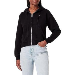 Diesel F-Reggy-Hood-Zip-Microdiv sweatshirt, uniseks, volwassenen, Zwart Zwart Zwart, XXS