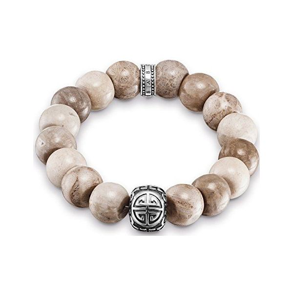 Thomas Sabo Armband met parels wolwit-zilver prints met een thema elegant Sieraden Armdecoraties Armbanden met parels 