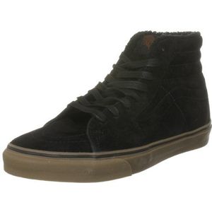 Vans Unisex-Volwassen U SK8 Hi Trainers, Fleece Zwarte Donkere Gom, 47 EU