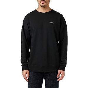Calvin Klein L/S zwaargewicht sweatshirts voor heren, Zwart, XS