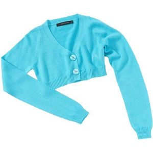 Calvin Klein Jeans CGR745 KNS08 gebreide jas voor meisjes, Turquoise (644 Fairy Blue), 38/40 NL